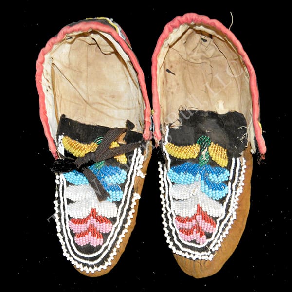 Antique Beaded Iroquois Moccasins