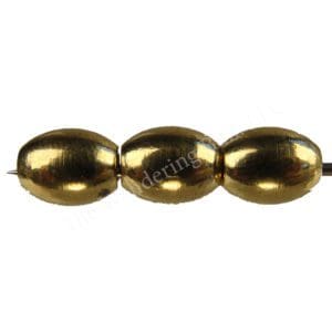 Oval Brass Beads 8mm x 6mm
