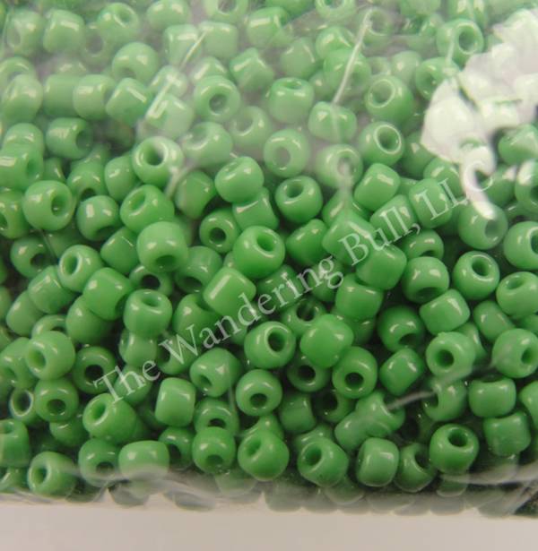 11/0 Green Beads 1/2 K SPECIAL