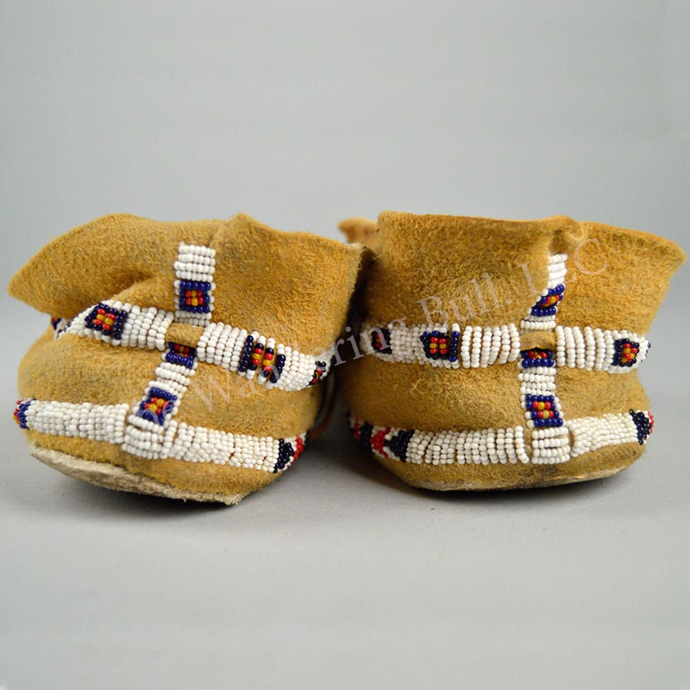 Cheyenne Style Moccasins – Men’s – One of a Kind!