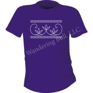 Double Curve Tee Shirt  - Purple