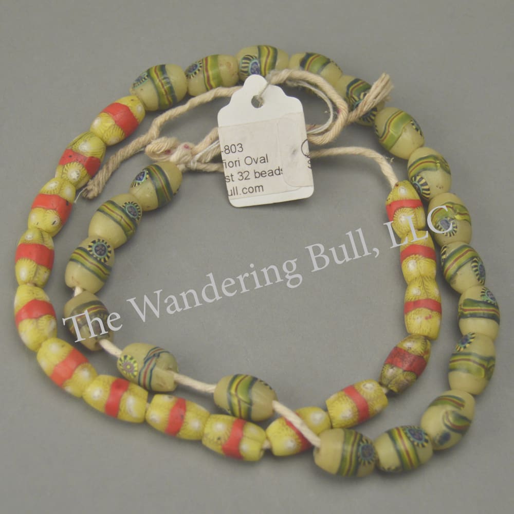 Trade Beads – Venetian Millefiori Oval Beads