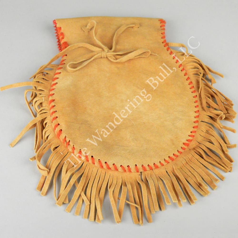 Cree Pouch with Beaded Rosette
