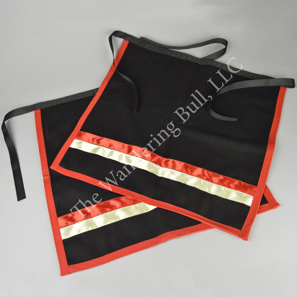 Aprons – Black with Ribbon Work