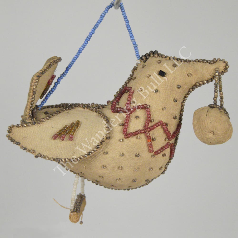 Iroquois Beaded Bird Whimsy Pincushion