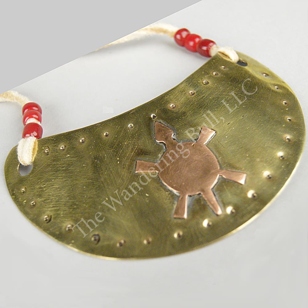 Gorget – Brass with Copper Turtle