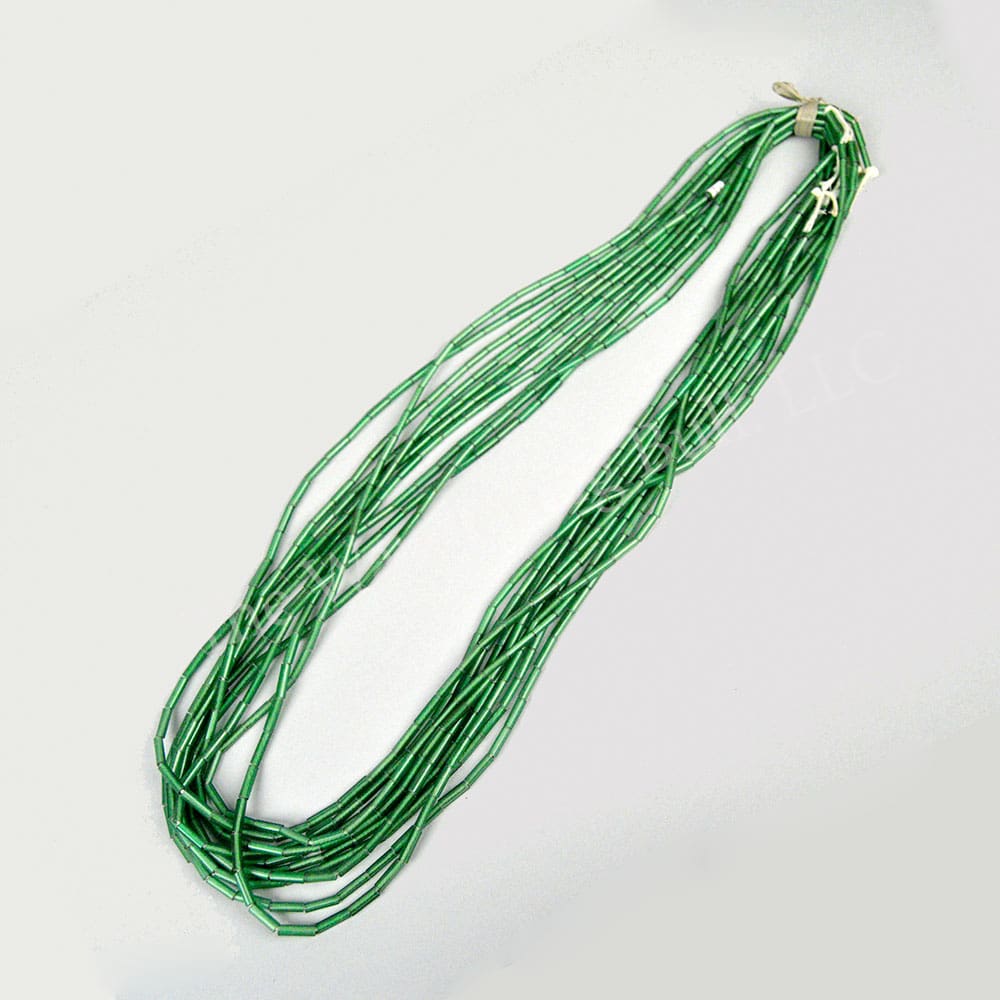 Tube Beads – Transparent Green