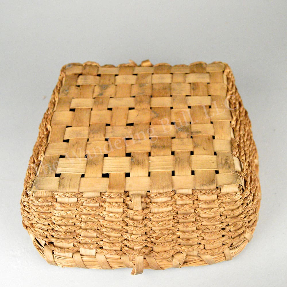 Antique Ash & Braided Sweetgrass Basket