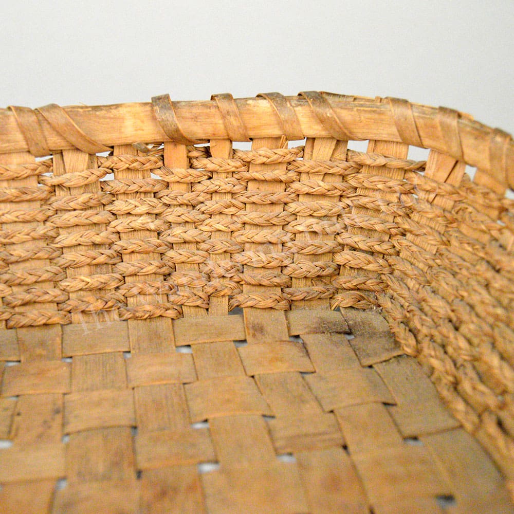 Antique Ash & Braided Sweetgrass Basket