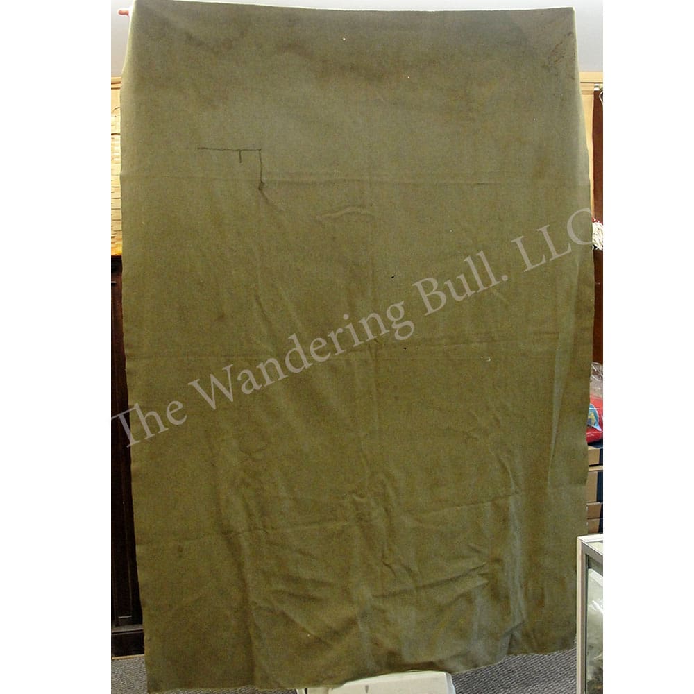 Wool Blanket – Olive Homespun Look