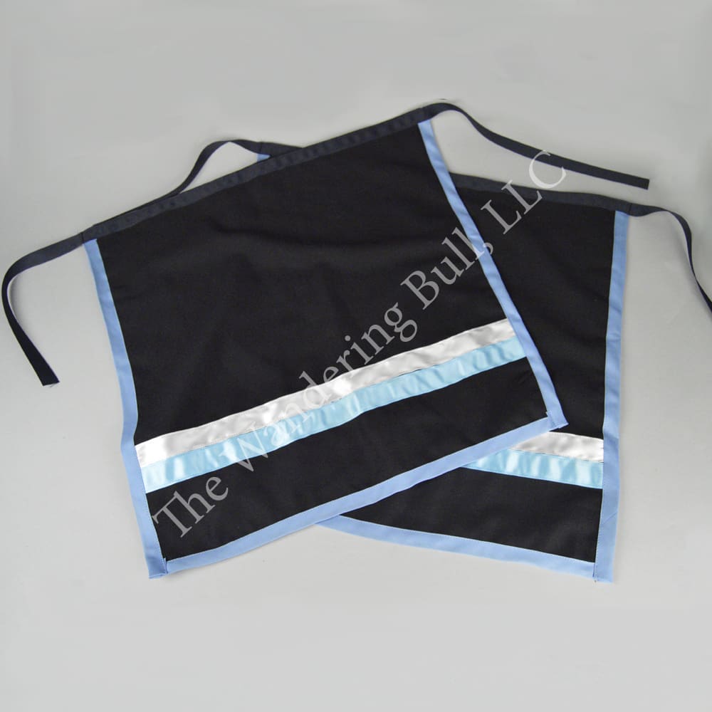 Aprons – Black with Ribbon Work-