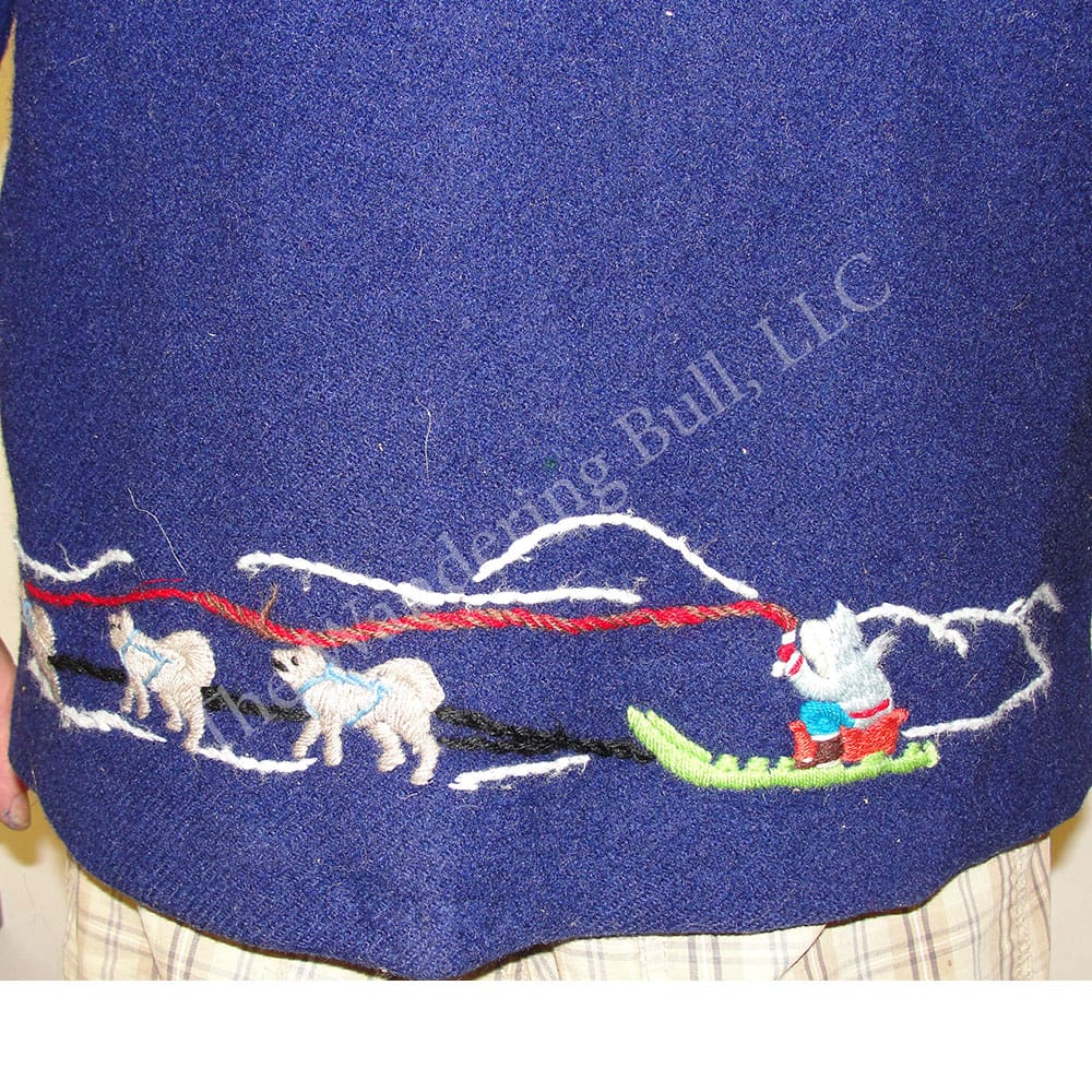 Coat Embroidered Blue