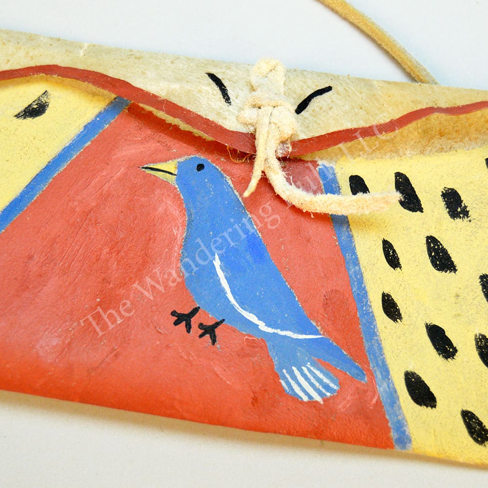 Parfleche Envelope with Painted Crows