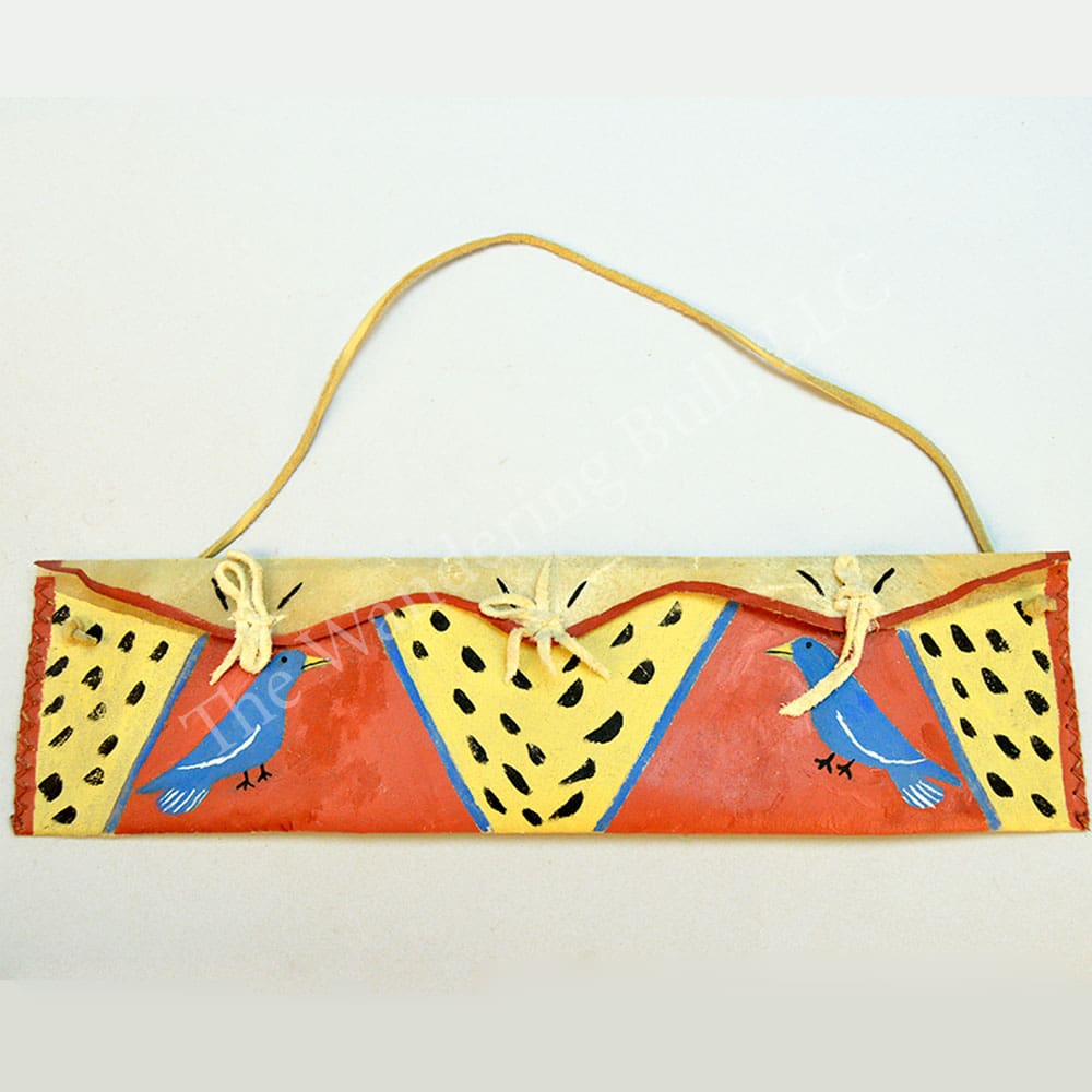 Parfleche Envelope with Painted Crows