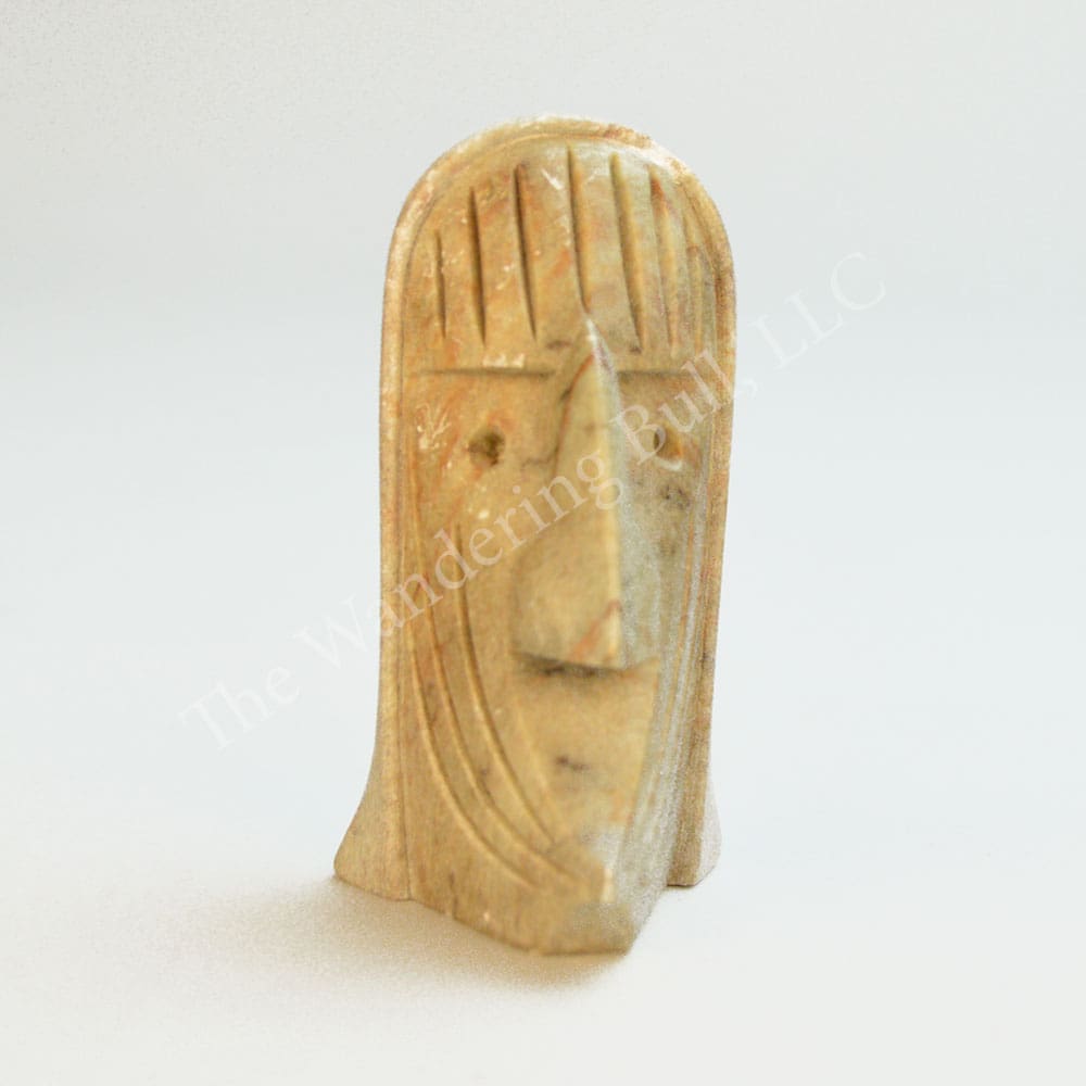 Soapstone Face Carving