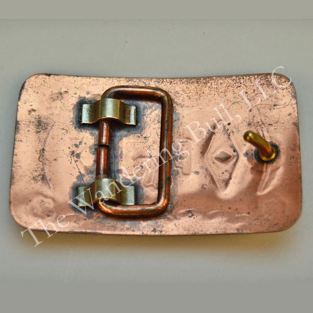 Belt Buckle Copper Handstamped