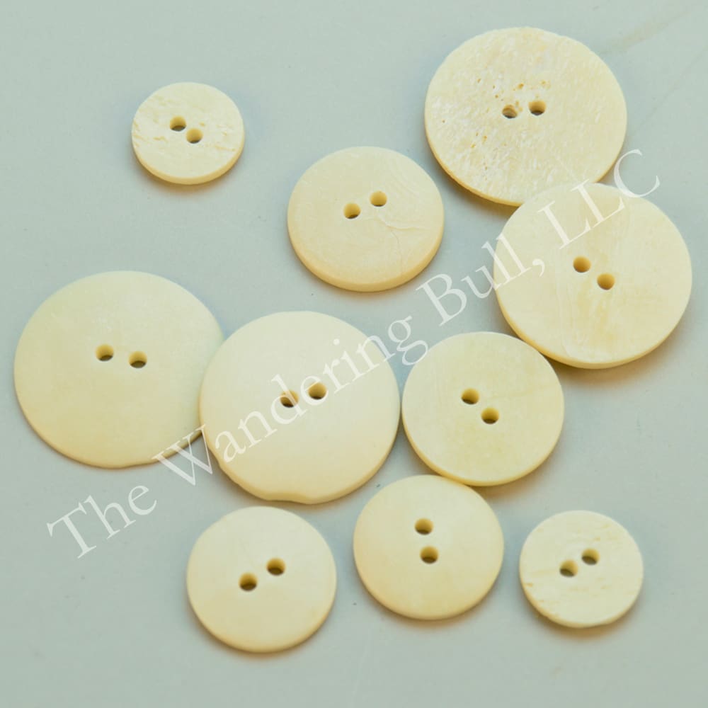 Buttons Bone Assorted Sizes