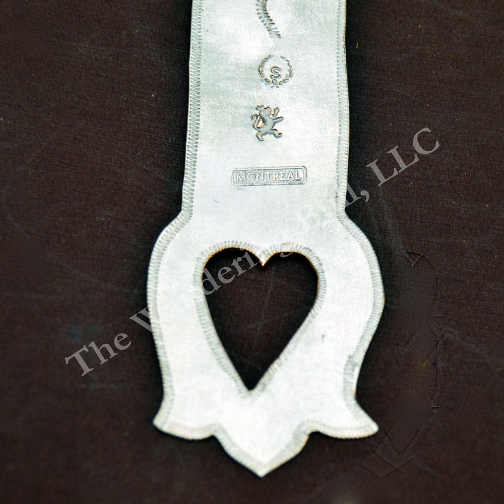 Pendant Stamped Metal Cross Heart Cutout