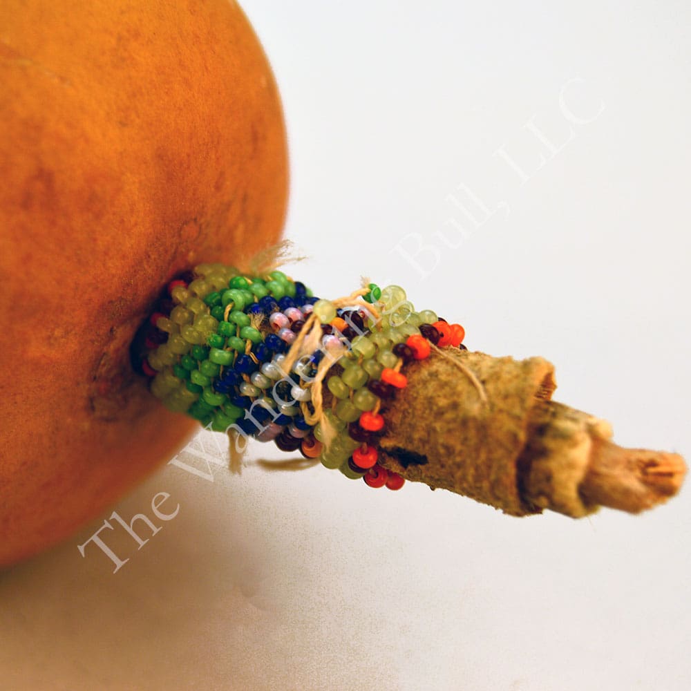 Rattle Gourd Brick Stitch Handle