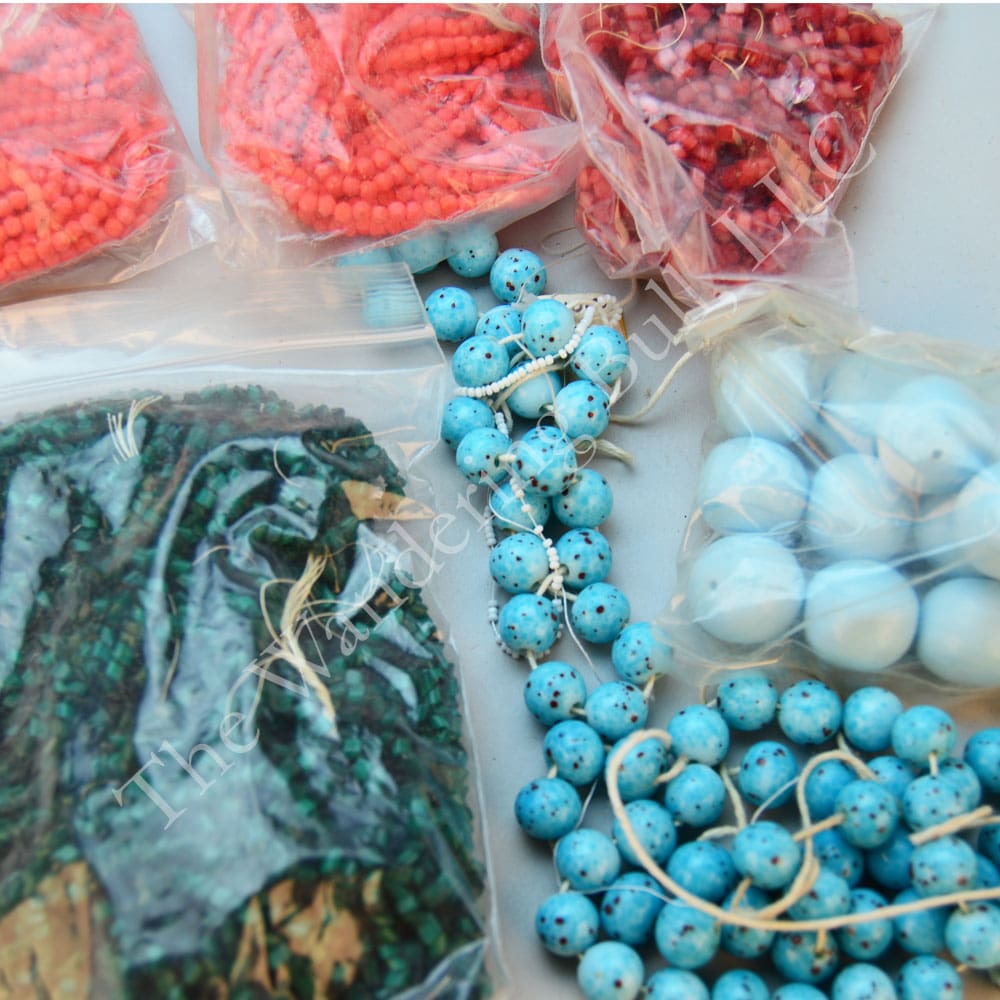 Bead Lot Round Blue & Faceted Strands