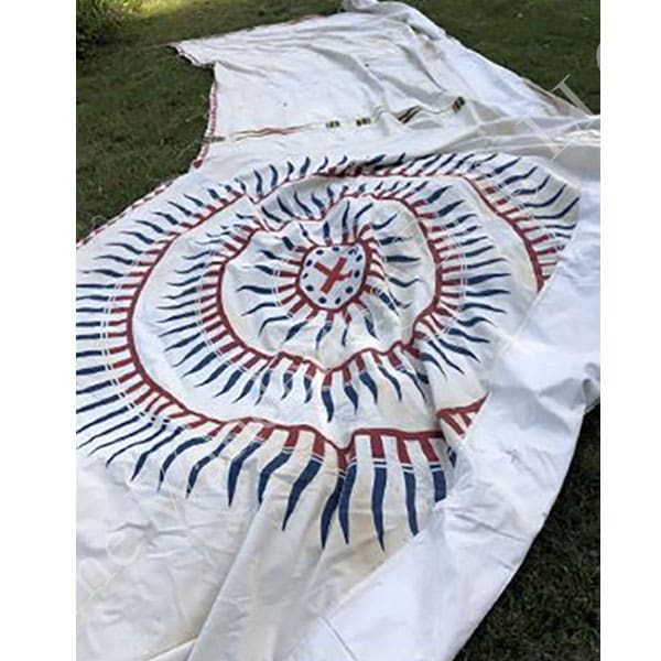 Cheyenne Style 22′ Plain Tipi with painted liner