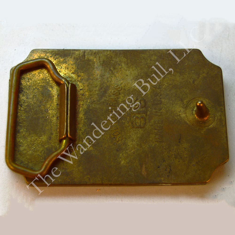 Belt Buckle Brass with Quilled Insert