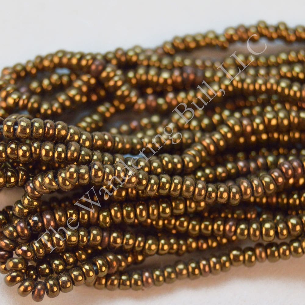 Antique 11/0 Bronze Color Glass Beads – Limited Quantities