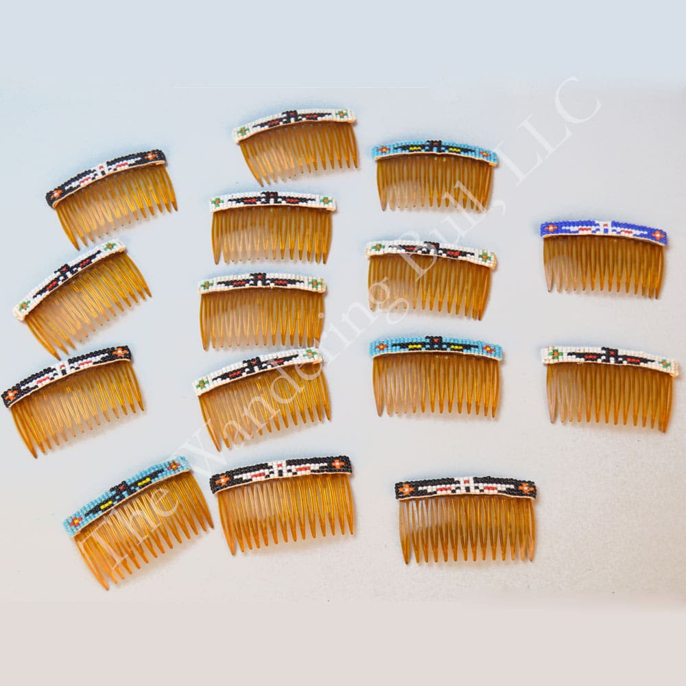 Lot Imported Beaded Hair Combs