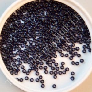 11/0 Italian Blue/Black Seed Beads