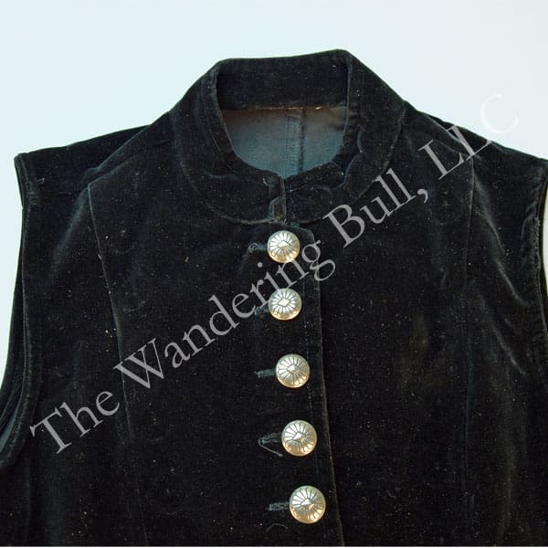 Vest Velveteen with Stamped Buttons