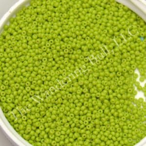 14/0 Chartreuse Vintage Italian Seed Beads - Limited Quantities