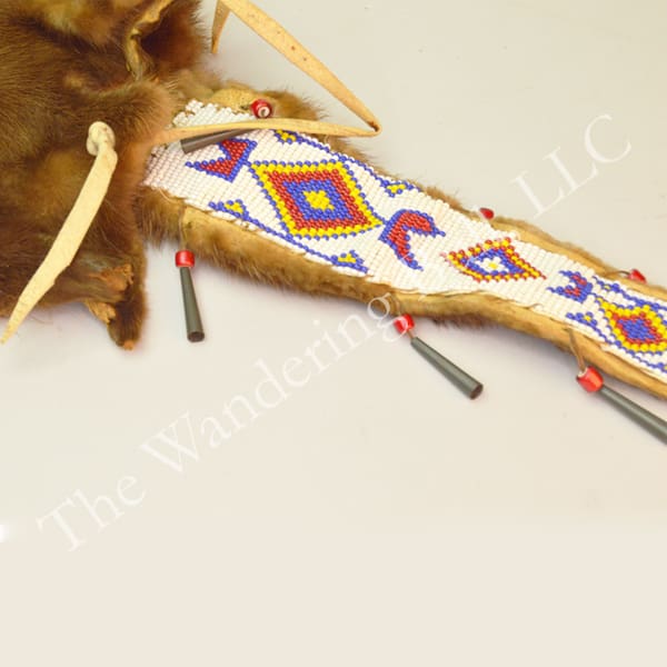Otter Hide with Beaded Tail