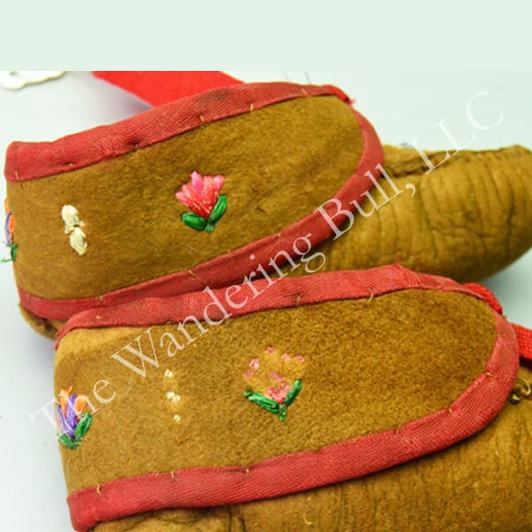 Moccasins Huron Style Moose Hair Infant