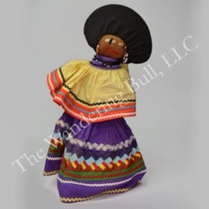 Doll Vintage Seminole Woman Purple Dress