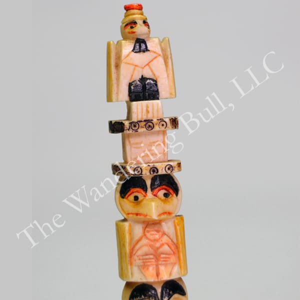 Totem Pole Bone Carved