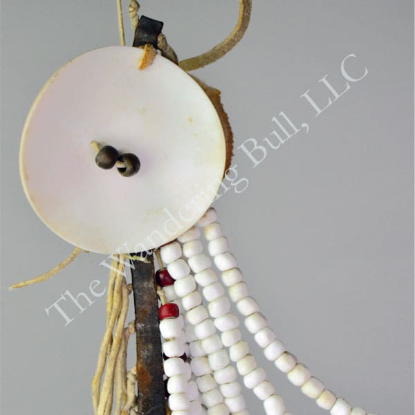 Crow Loop Necklace White Beads