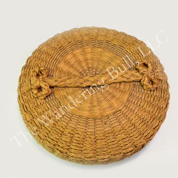 Basket Sweetgrass with Frog Handles