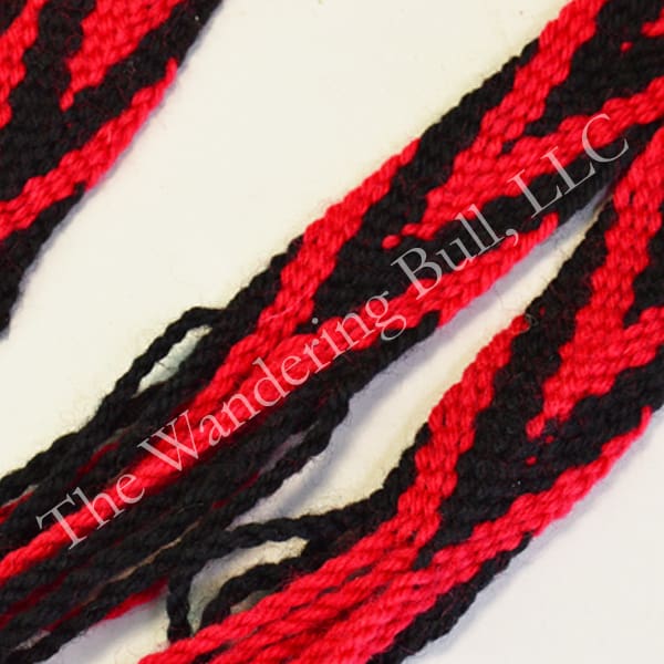 Garters Woven Red and Black