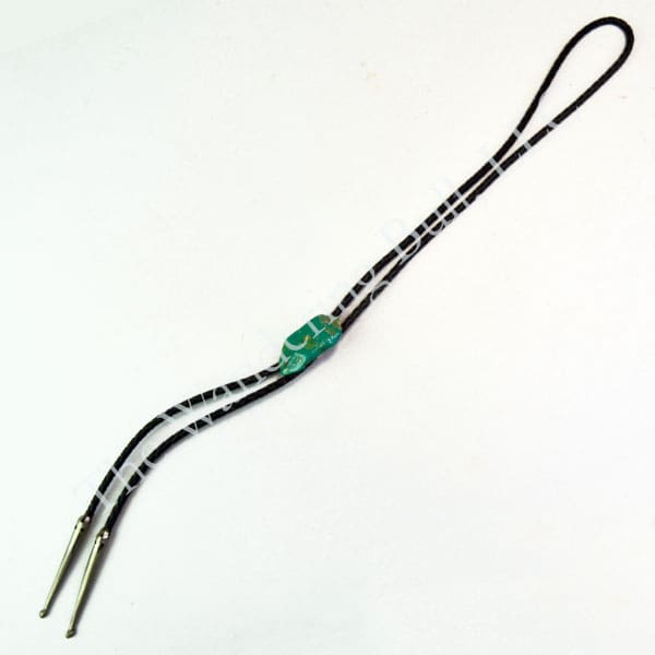 Bolo Tie Green Turquoise Nugget