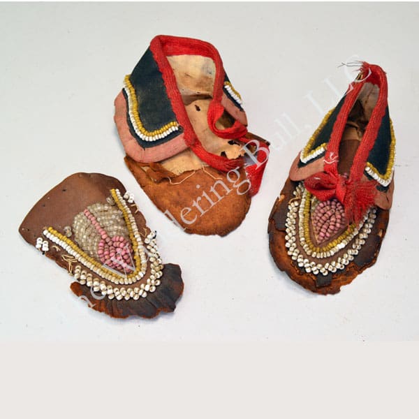 Moccasins Antique Beaded Baby