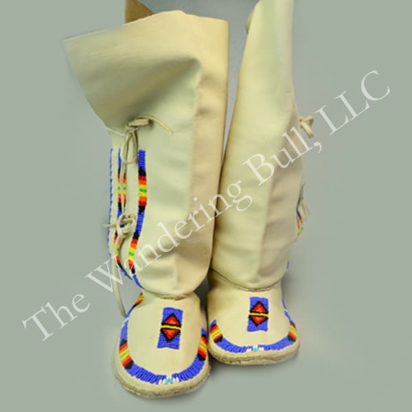 Moccasins Partially Beaded Contemporary