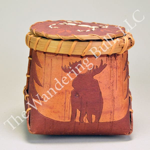Box Birchbark Moose Design by B Dana