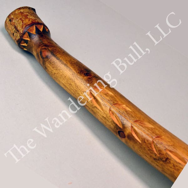 Club Root Burl Chip Carved with Native Face