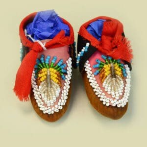 Moccasins Iroquois Style Infant Beaded