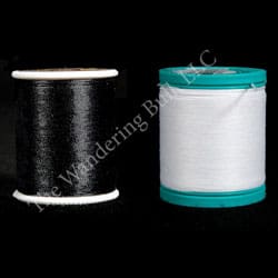 Black and White loom warp thread